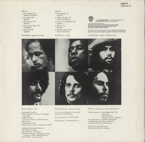 Little Feat Dixie Chicken - 3rd vinyl LP album (LP record) UK LFELPDI455528