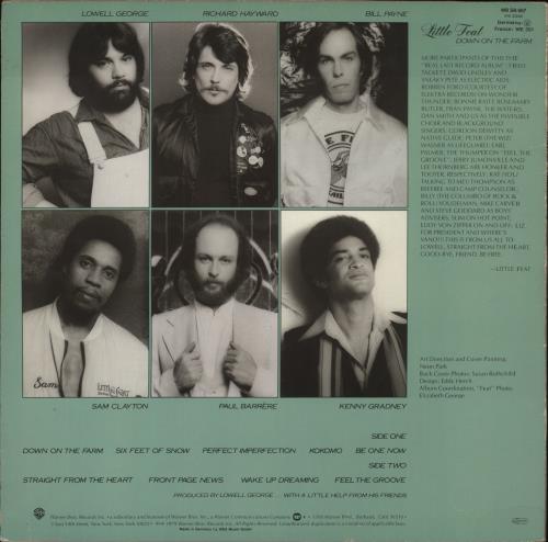 Little Feat Down On The Farm vinyl LP album (LP record) German LFELPDO649286
