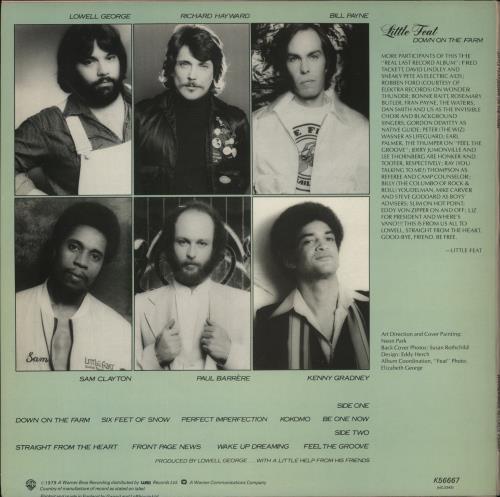 Little Feat Down On The Farm vinyl LP album (LP record) UK LFELPDO865098