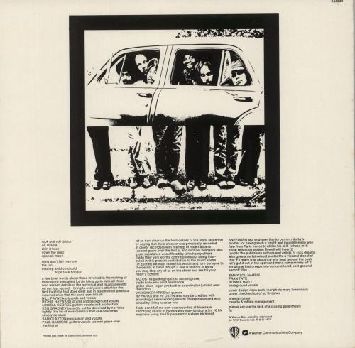 Little Feat Feats Don't Fail Me Now - 2nd vinyl LP album (LP record) UK LFELPFE455527