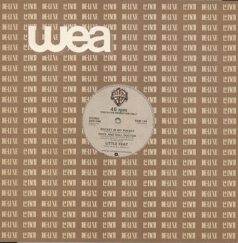 Little Feat Rocket In My Pocket 12" vinyl single (12 inch record / Maxi-single) UK LFE12RO742942