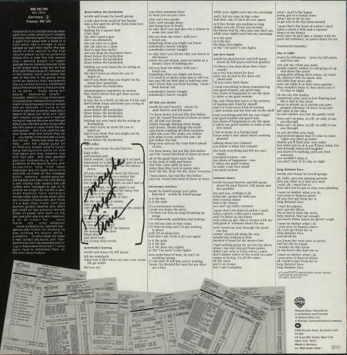 Little Feat The Last Record Album vinyl LP album (LP record) German LFELPTH498935