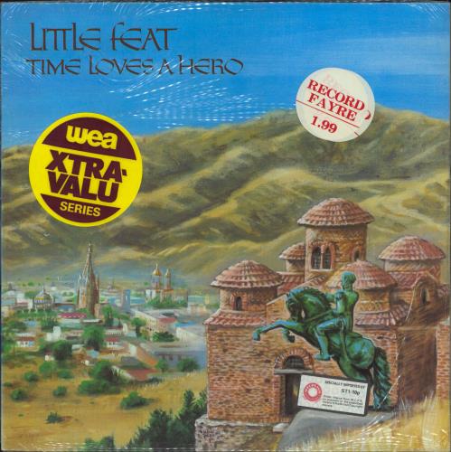 Little Feat Time Loves A Hero - shrink vinyl LP album (LP record) Canadian LFELPTI820243