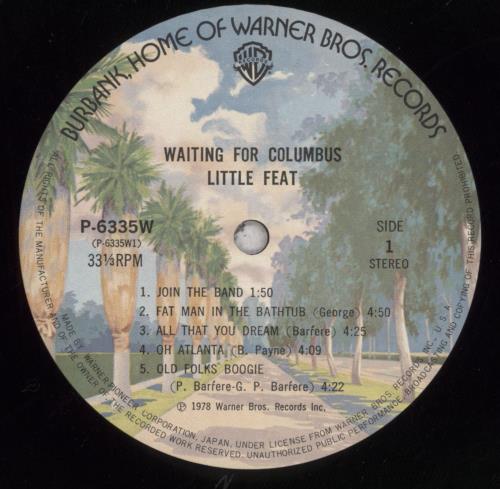 Little Feat Waiting For Columbus 2-LP vinyl record set (Double LP Album) Japanese LFE2LWA200556