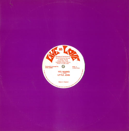 Little John Yes Mama 12" vinyl single (12 inch record / Maxi-single) UK LJM12YE480204