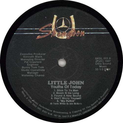 Little John Youth Of Today vinyl LP album (LP record) US LJMLPYO711502