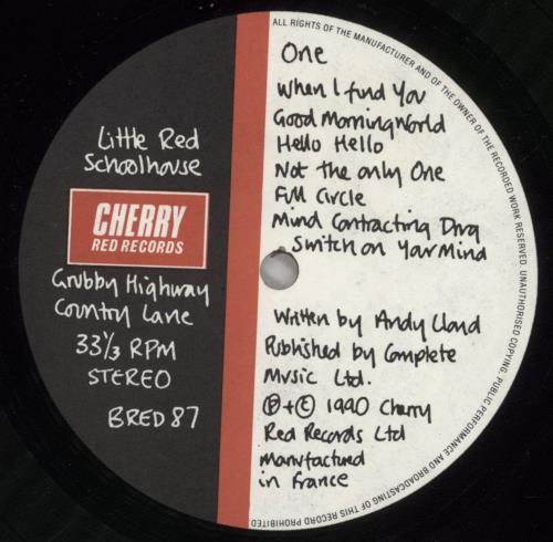 Little Red Schoolhouse Grubby Highway Country Lane vinyl LP album (LP record) UK 9IZLPGR860348