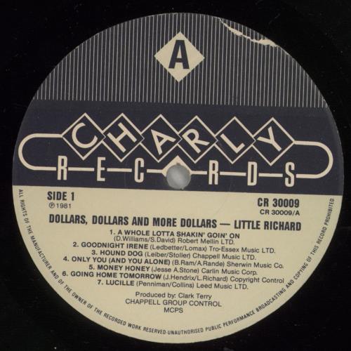 Little Richard Dollars, Dollars And More Dollars vinyl LP album (LP record) UK LTRLPDO531883