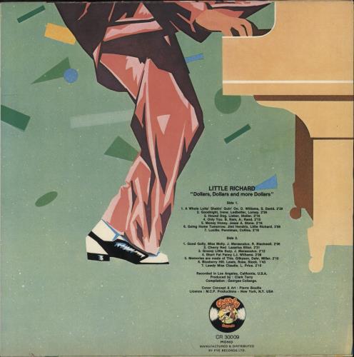 Little Richard Dollars, Dollars And More Dollars vinyl LP album (LP record) UK LTRLPDO531883