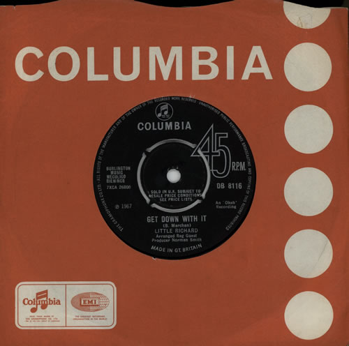 Little Richard Get Down With It 7" vinyl single (7 inch record / 45) UK LTR07GE571616