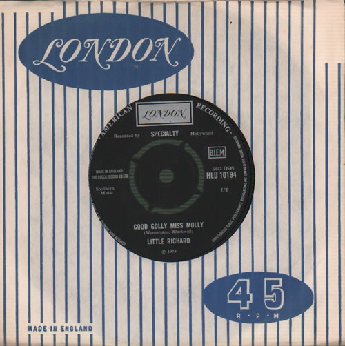 Little Richard Good Golly Miss Molly - 1968 issue 7" vinyl single (7 inch record / 45) UK LTR07GO634298