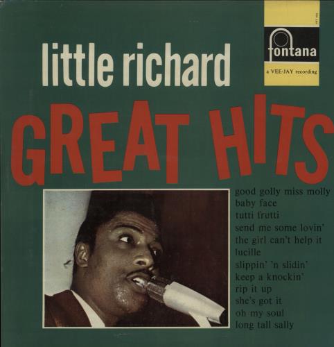 Little Richard Great Hits - Sample Stickered vinyl LP album (LP record) UK LTRLPGR790475
