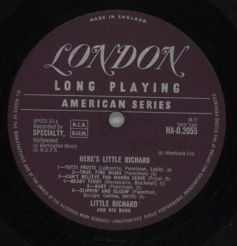 Little Richard Here's Little Richard - VG vinyl LP album (LP record) UK LTRLPHE568565