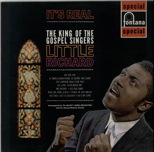 Little Richard It's Real - The King Of The Gospel Singers vinyl LP album (LP record) UK LTRLPIT641013