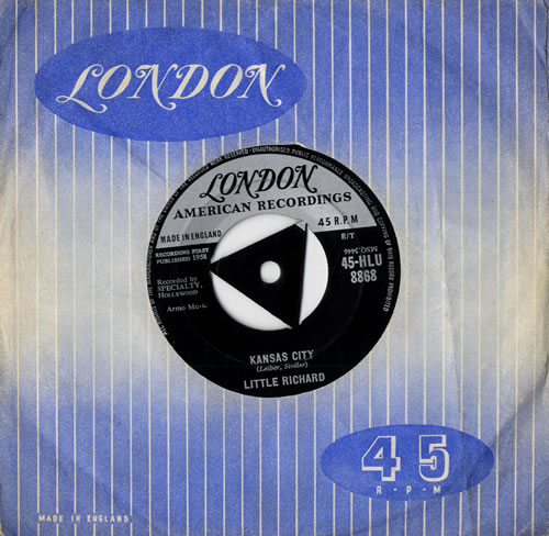 Little Richard Kansas City - Triangular 7" vinyl single (7 inch record / 45) UK LTR07KA556596