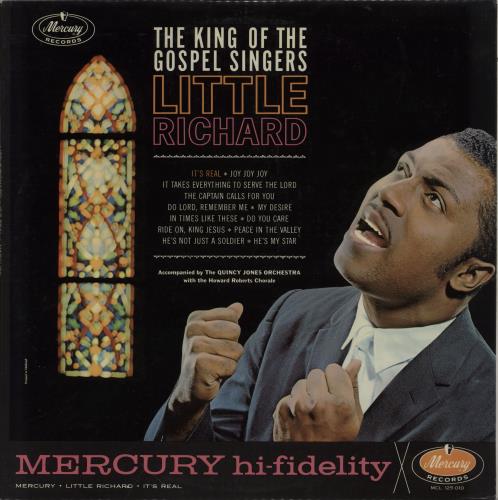 Little Richard King Of The Gospel Singers vinyl LP album (LP record) UK LTRLPKI762751
