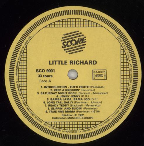 Little Richard Live vinyl LP album (LP record) French LTRLPLI889645