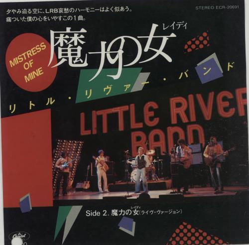 Little River Band Mistress Of Mine 7" vinyl single (7 inch record / 45) Japanese LRB07MI659285