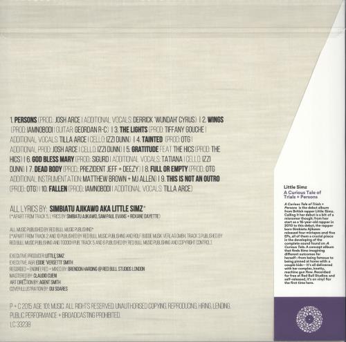 Little Simz A Curious Tale Of Trials + Persons vinyl LP album (LP record) US ZJ5LPAC716009