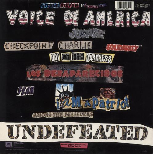 Little Steven Voice Of America vinyl LP album (LP record) UK LTSLPVO591334