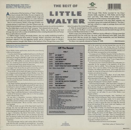 Little Walter The Best Of Little Walter vinyl LP album (LP record) Italian LTWLPTH754848