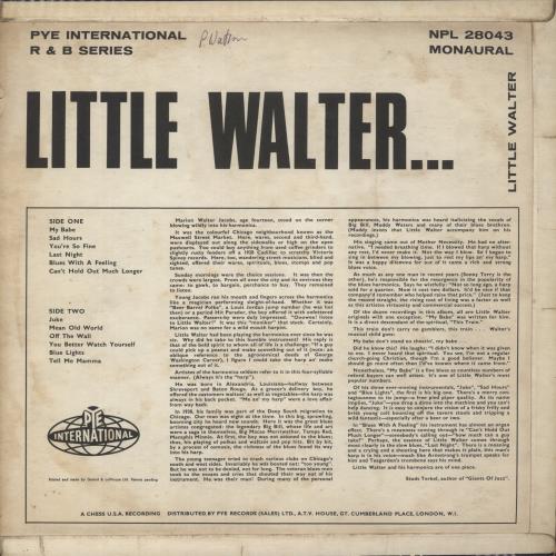 Little Walter The Best Of Little Walter vinyl LP album (LP record) UK LTWLPTH786535