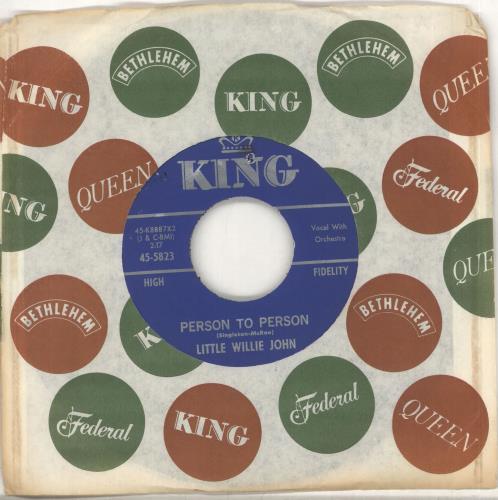Little Willie John Person To Person 7" vinyl single (7 inch record / 45) US L0307PE712020