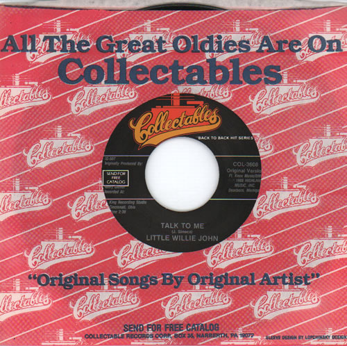 Little Willie John Talk To Me 7" vinyl single (7 inch record / 45) US L0307TA634498