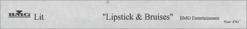Lit Lipstick & Bruises video (VHS or PAL or NTSC) UK TILVILI245596