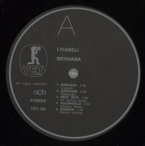 Livaneli Merhaba vinyl LP album (LP record) Swedish -R8LPME888047