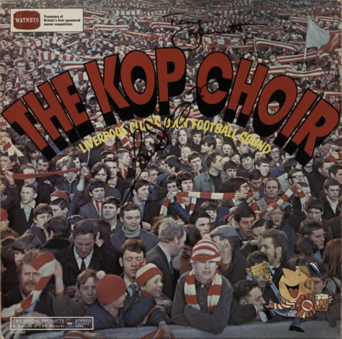 Liverpool FC The Kop Choir - Autographed vinyl LP album (LP record) UK LFCLPTH595086