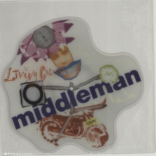 Living Colour Middle Man shaped picture disc (picture disc vinyl record) UK LIVSHMI674674