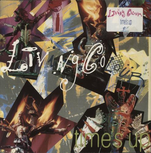Living Colour Time's Up - Stickered sleeve vinyl LP album (LP record) UK LIVLPTI362594