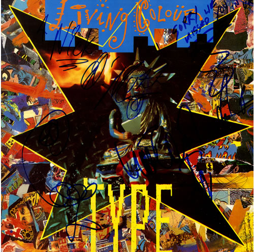 Living Colour Type - Autographed 12" vinyl single (12 inch record / Maxi-single) UK LIV12TY550895
