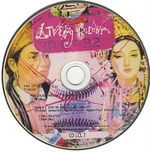Living Colour Type CD single (CD5 / 5") UK LIVC5TY51247