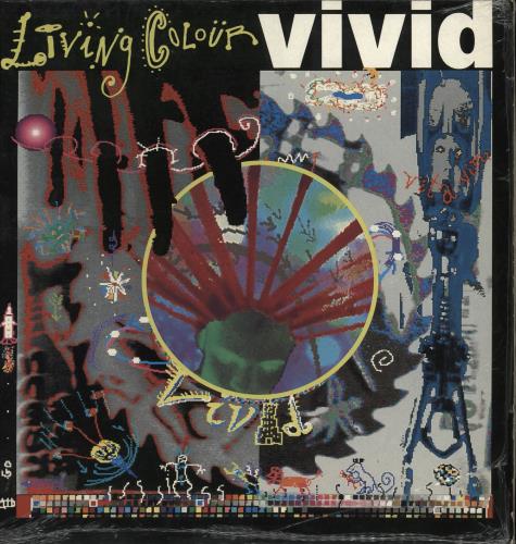 Living Colour Vivid - shrink vinyl LP album (LP record) UK LIVLPVI519067