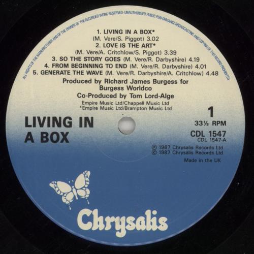 Living In A Box Living In A Box vinyl LP album (LP record) UK LIBLPLI138700