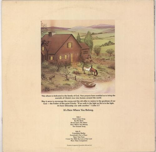 Living Sound It's Here Where You Belong vinyl LP album (LP record) UK 0V1LPIT736639