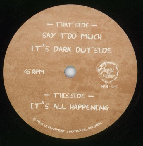 Livingmore It's All Happening 7" vinyl single (7 inch record / 45) US -NW07IT885677