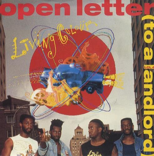 Living Colour Open Letter To A Landlord UK 7 Vinyl Single 7 Inch 