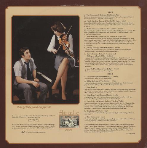 Liz Carroll A Friend Indeed (Traditional Irish Fiddle Tunes) vinyl LP album (LP record) US 2U7LPAF763329