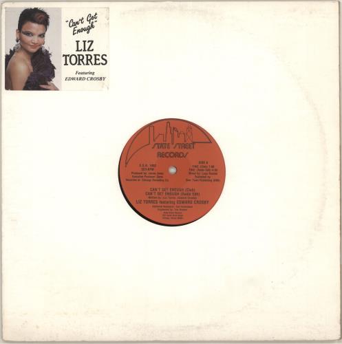 Liz Torres Can't Get Enough 12" vinyl single (12 inch record / Maxi-single) US OY712CA671419