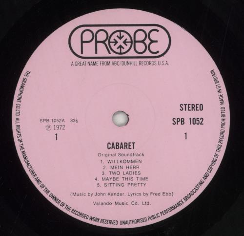Liza Minnelli Cabaret vinyl LP album (LP record) UK LIZLPCA346157