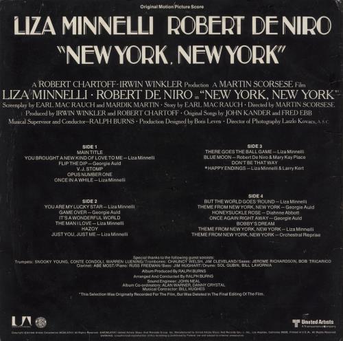 Liza Minnelli New York, New York 2-LP vinyl record set (Double LP Album) US LIZ2LNE700716