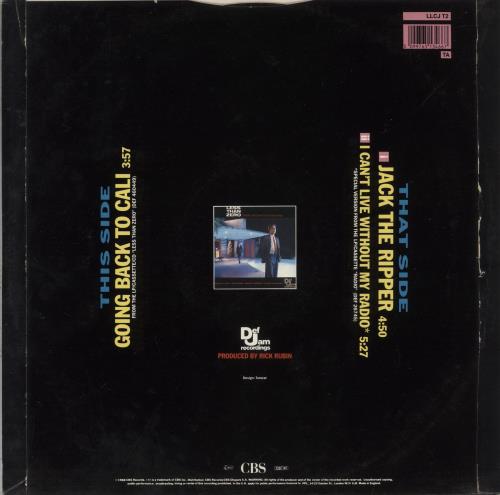 LL Cool J Going Back To Cali 12" vinyl single (12 inch record / Maxi-single) UK LLC12GO886322