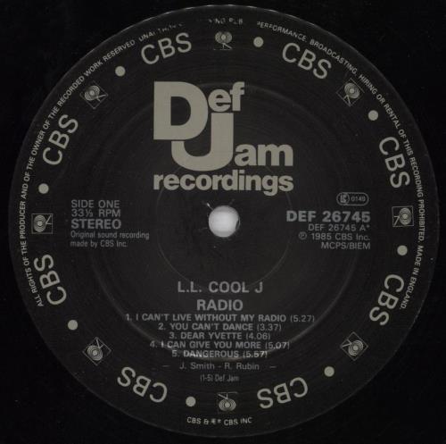 LL Cool J Radio - shrink vinyl LP album (LP record) UK LLCLPRA818976