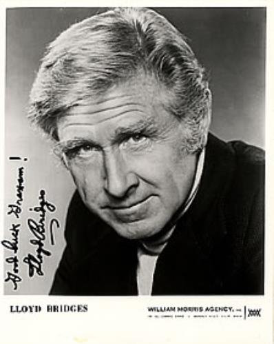 LLoyd Bridges Autographed Publicity Photograph photograph US LB4PHAU264562