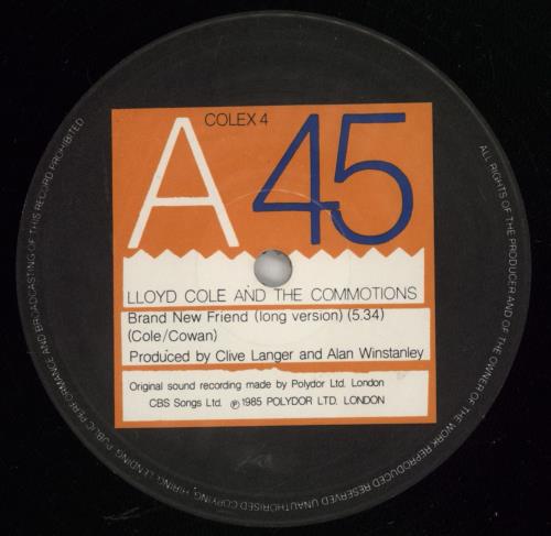 Lloyd Cole Brand New Friend 12" vinyl single (12 inch record / Maxi-single) UK LLO12BR65957