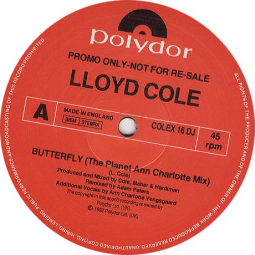 Lloyd Cole Butterfly 12" vinyl single (12 inch record / Maxi-single) UK LLO12BU98271