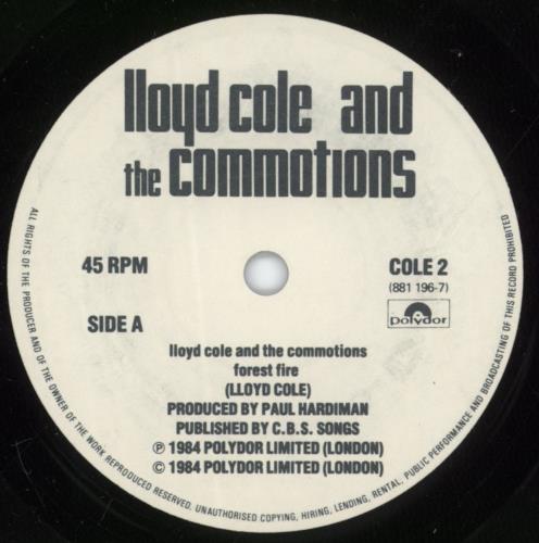 Lloyd Cole Forest Fire - Gatefold 7" vinyl single (7 inch record / 45) UK LLO07FO108861